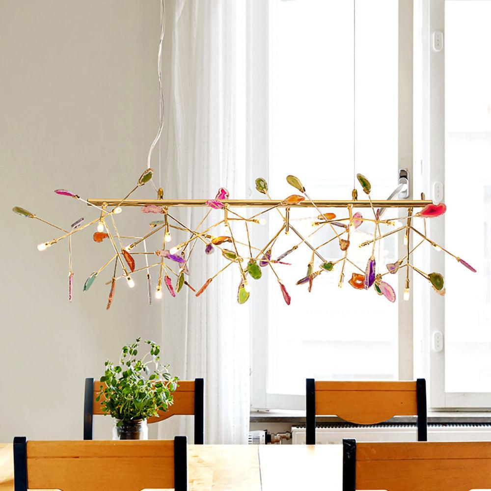 Agate Chandelier Colorful Branching - Neutralighting
