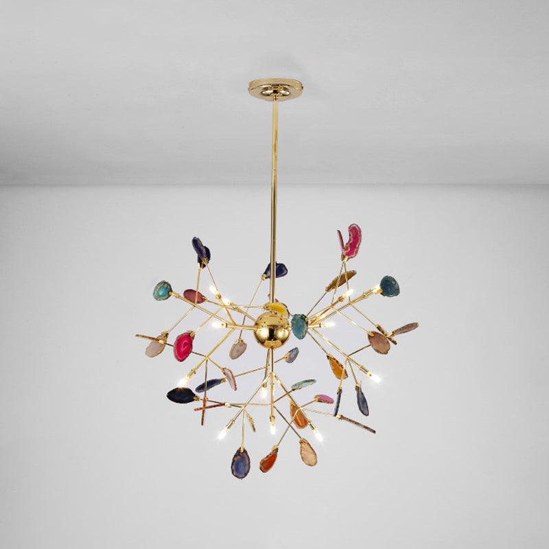 Agate Chandelier Colorful Branching - Neutralighting