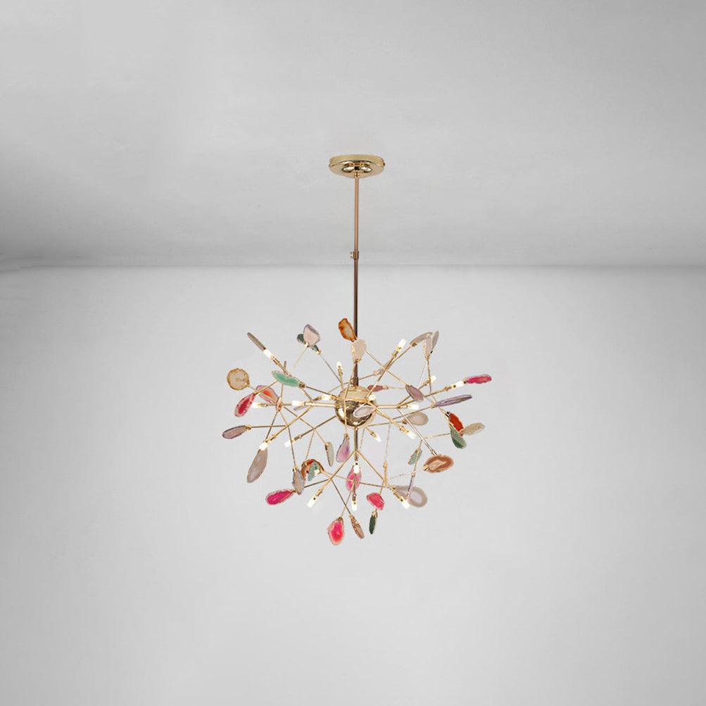 Agate Chandelier Colorful Branching - Neutralighting