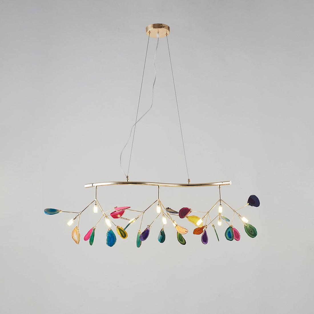 Agate Chandelier Colorful Branching - Neutralighting