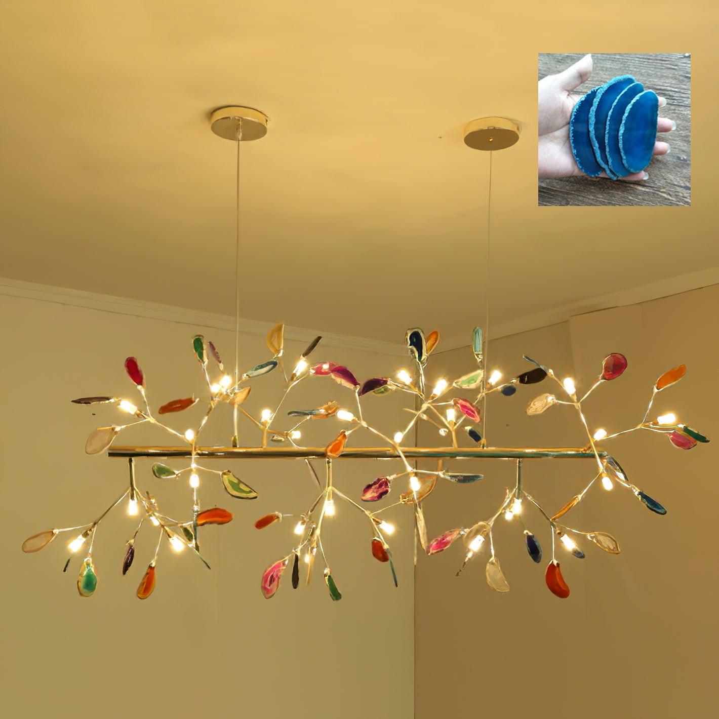 Agate Chandelier Colorful Branching - Neutralighting