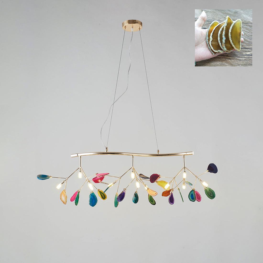 Agate Chandelier Colorful Branching - Neutralighting