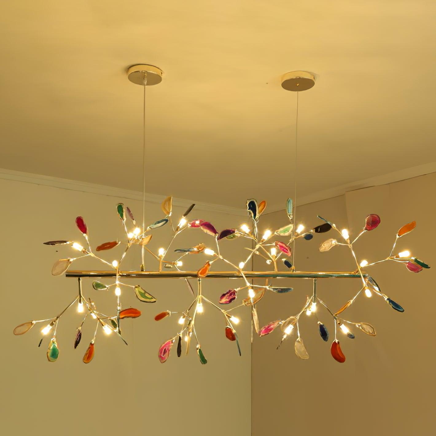 Agate Chandelier Colorful Branching - Neutralighting