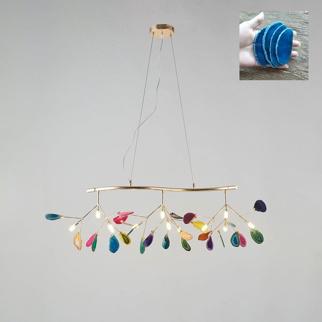 Agate Chandelier Colorful Branching - Neutralighting