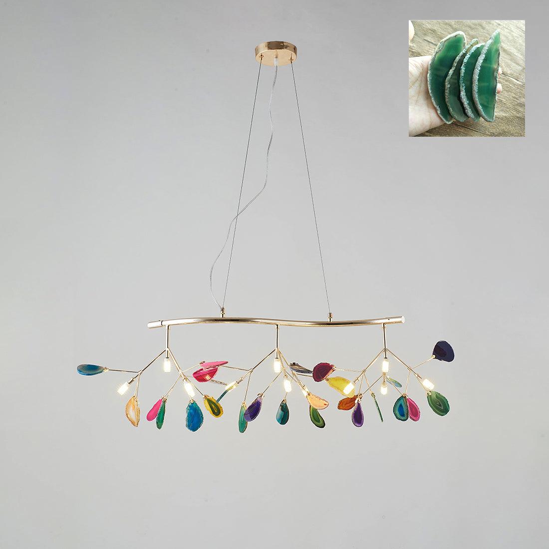 Agate Chandelier Colorful Branching - Neutralighting