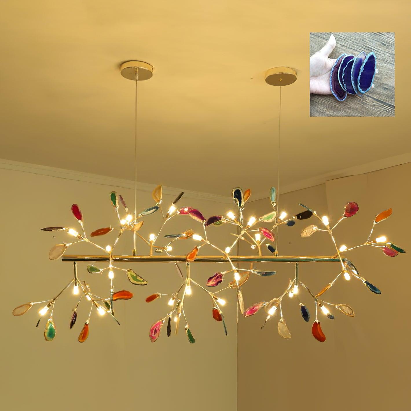 Agate Chandelier Colorful Branching - Neutralighting