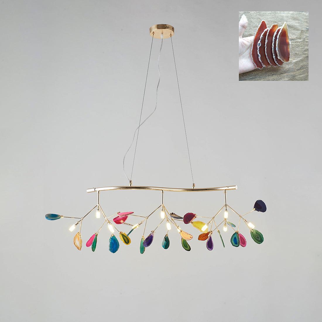 Agate Chandelier Colorful Branching - Neutralighting
