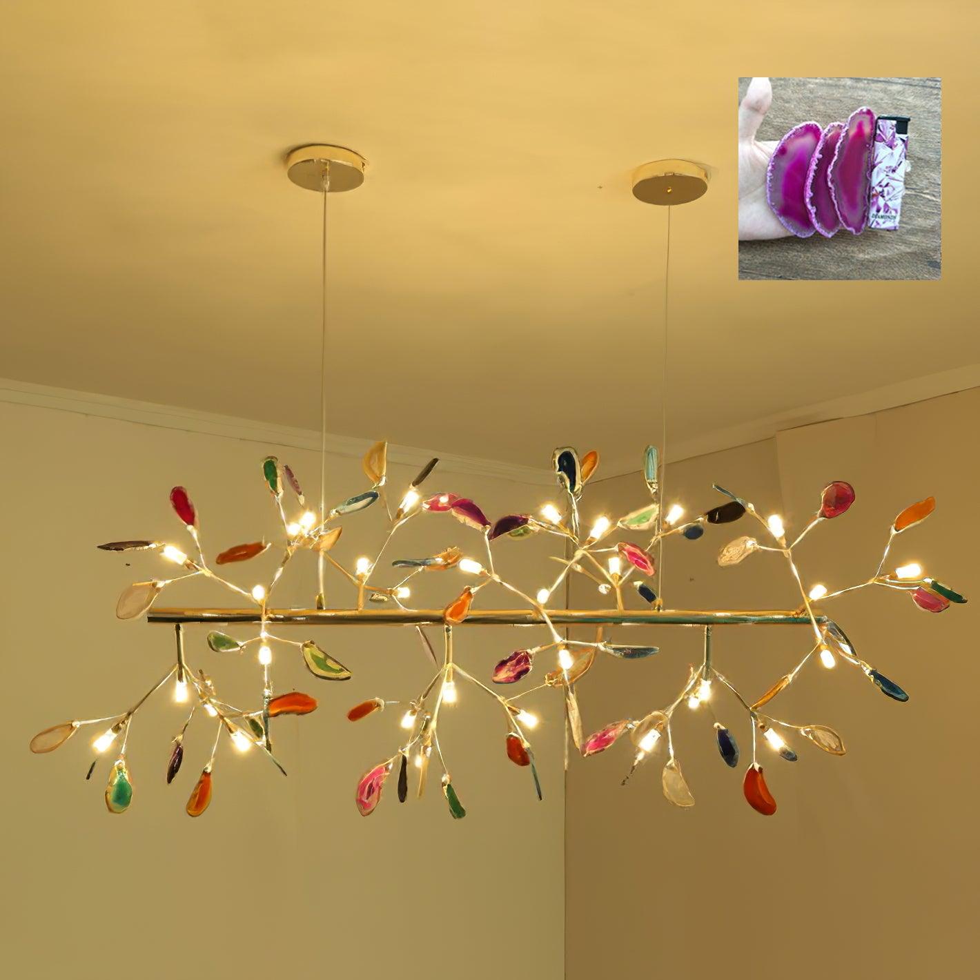 Agate Chandelier Colorful Branching - Neutralighting