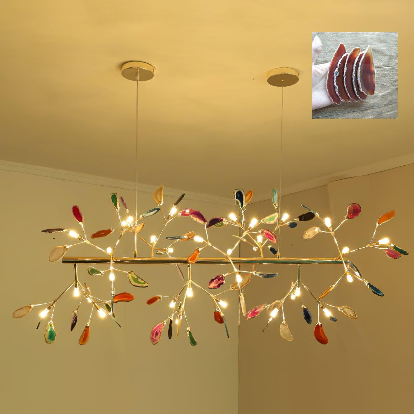 Agate Chandelier Colorful Branching - Neutralighting