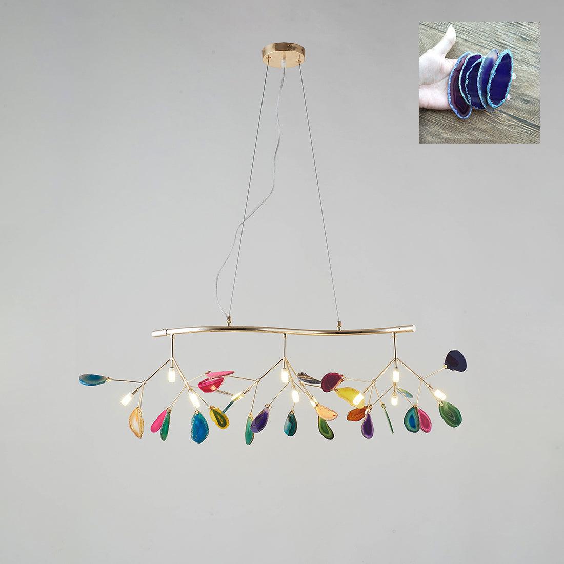 Agate Chandelier Colorful Branching - Neutralighting