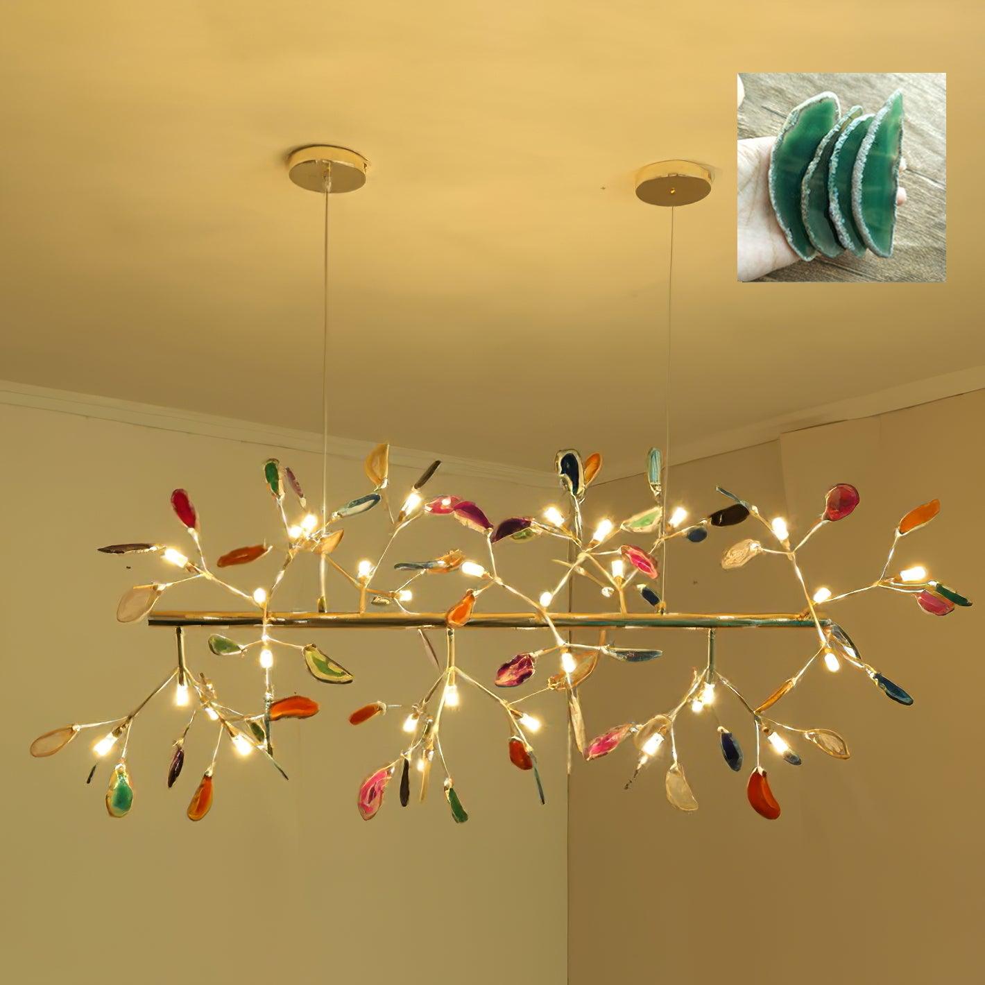 Agate Chandelier Colorful Branching - Neutralighting