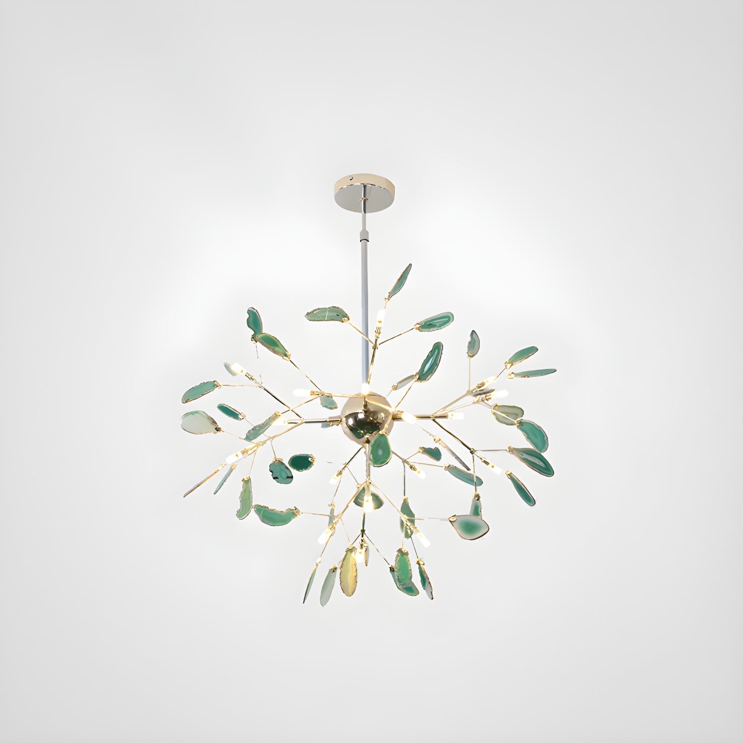 Agate Chandelier Colorful Branching - Neutralighting