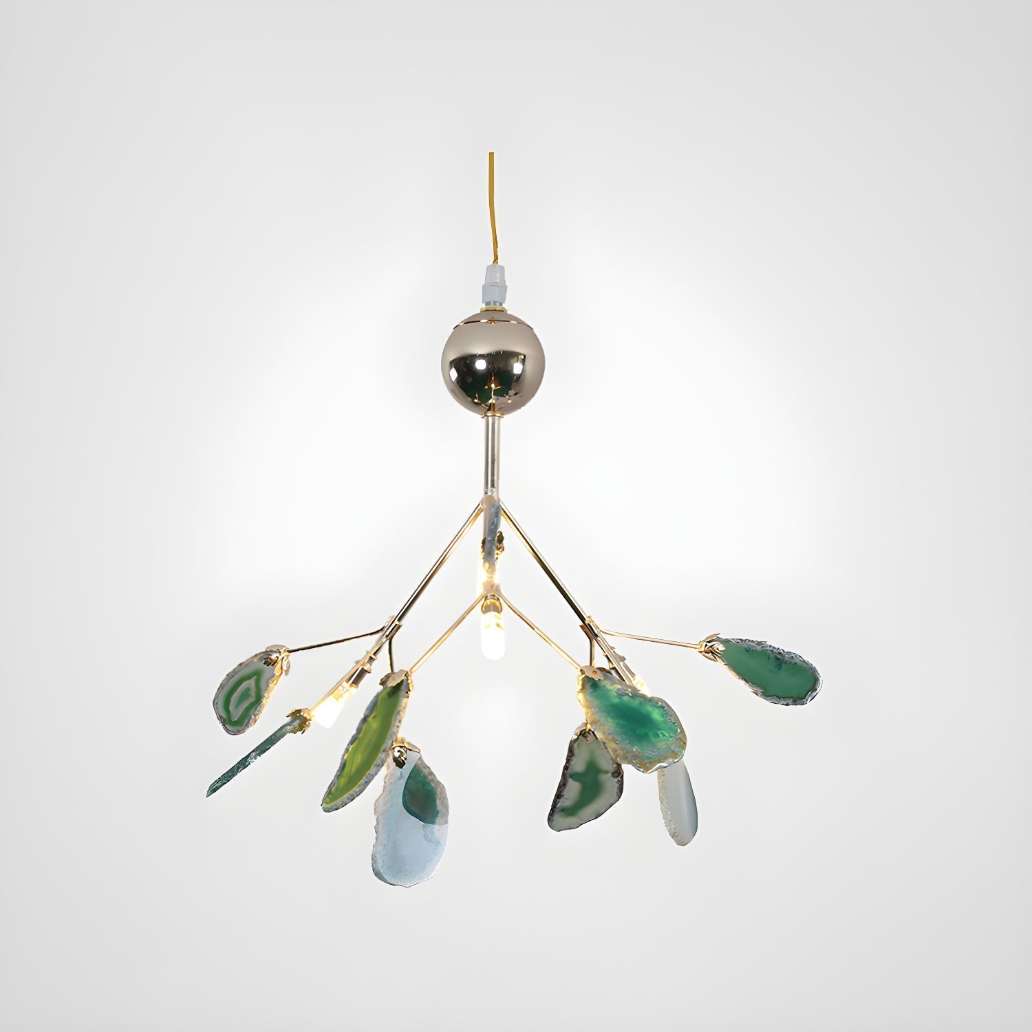 Agate Chandelier Colorful Branching - Neutralighting