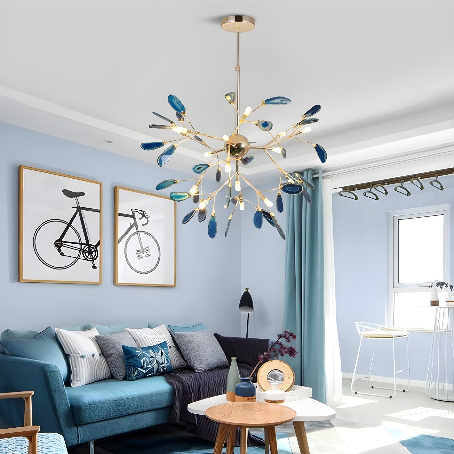 Agate Chandelier Colorful Branching - Neutralighting