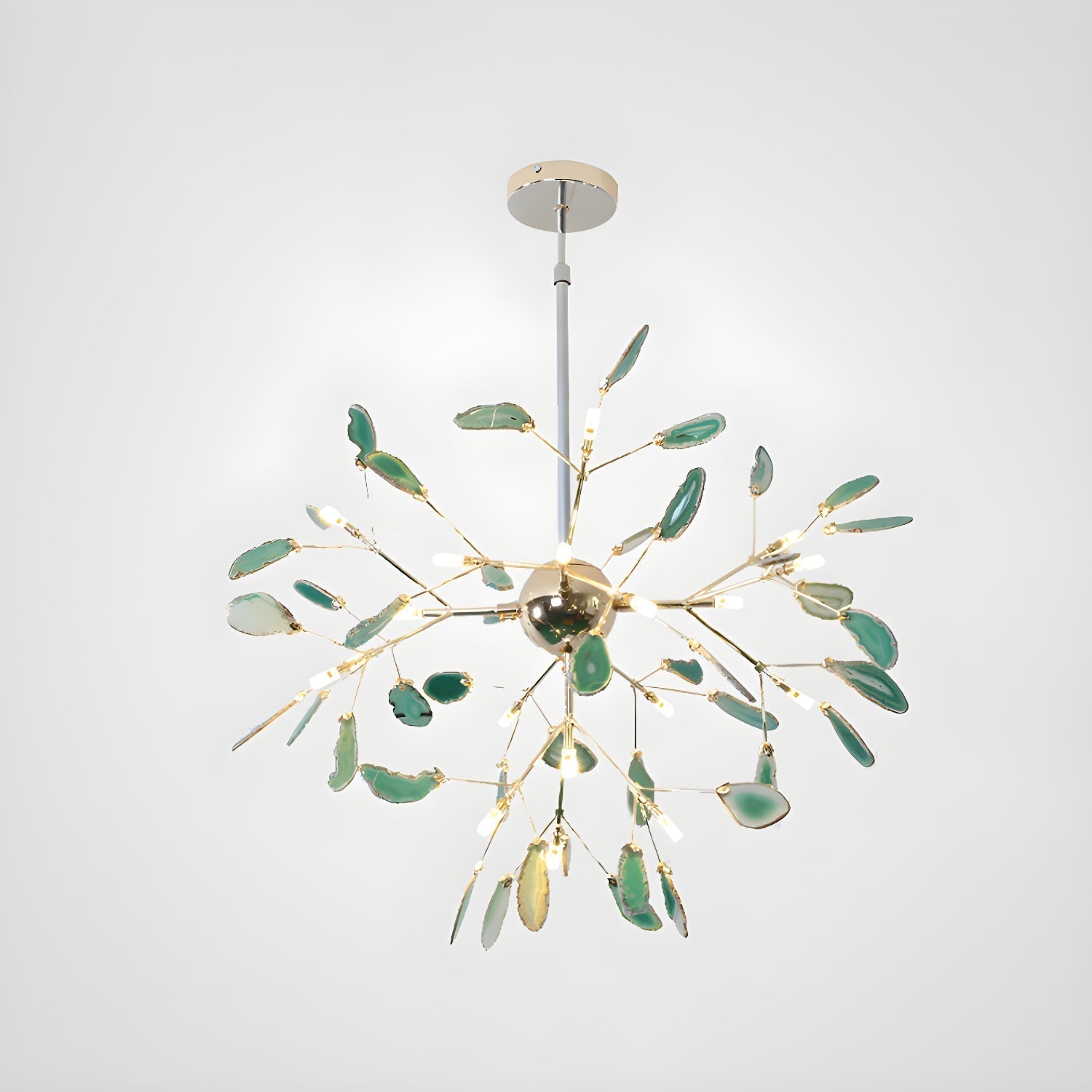 Agate Chandelier Colorful Branching - Neutralighting