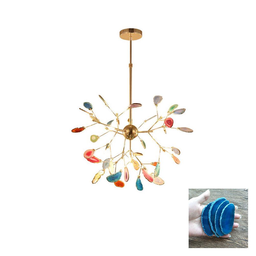 Agate Chandelier Colorful Branching - Neutralighting