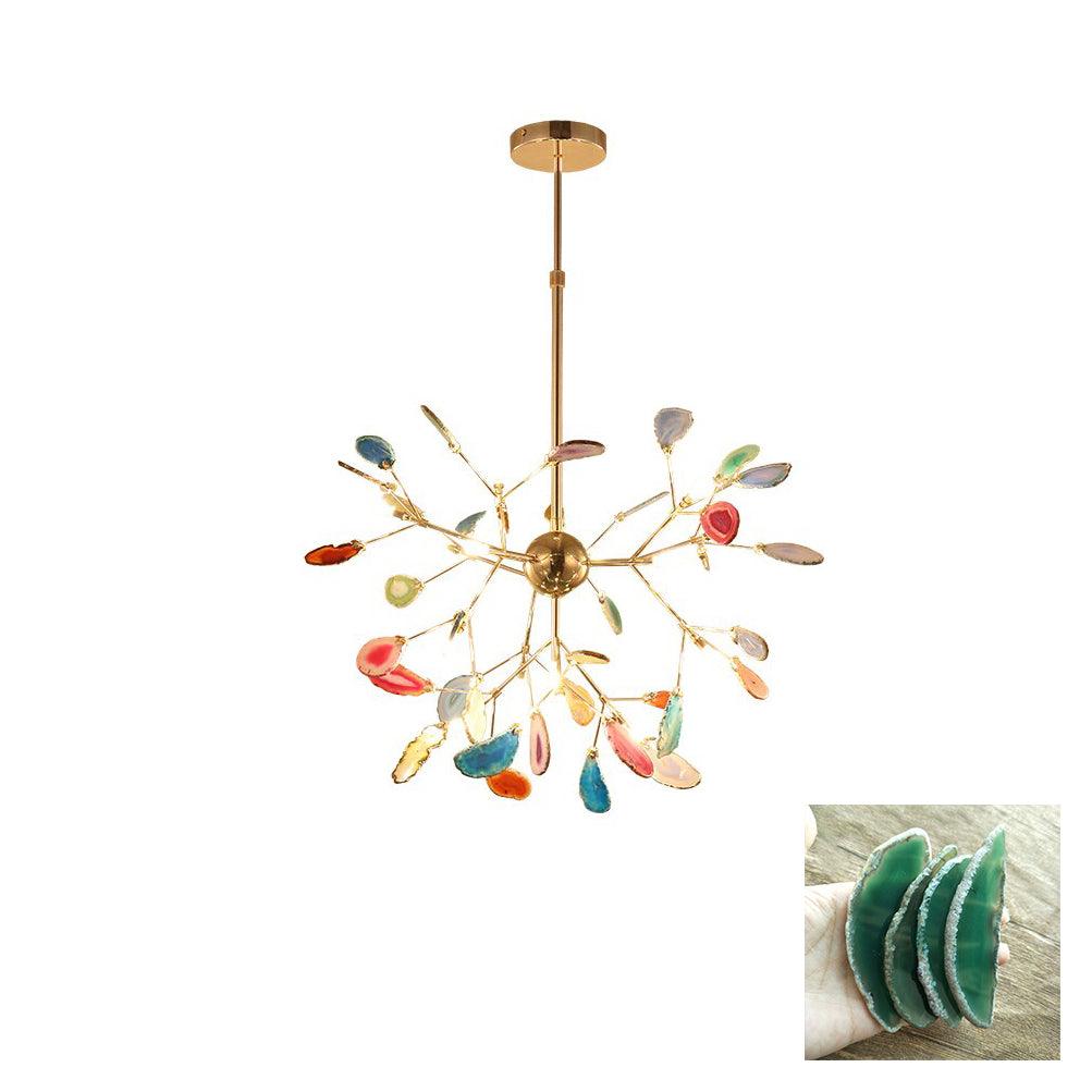 Agate Chandelier Colorful Branching - Neutralighting