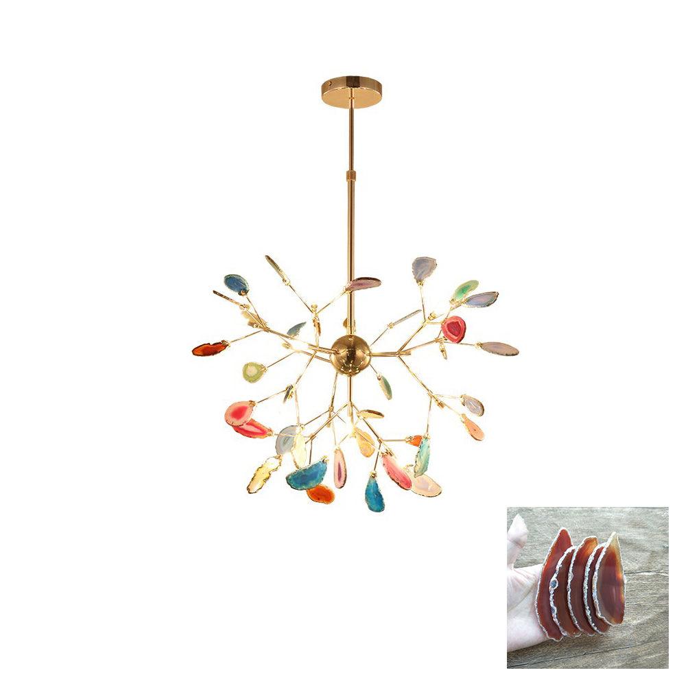 Agate Chandelier Colorful Branching - Neutralighting