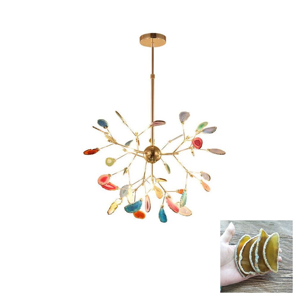 Agate Chandelier Colorful Branching - Neutralighting
