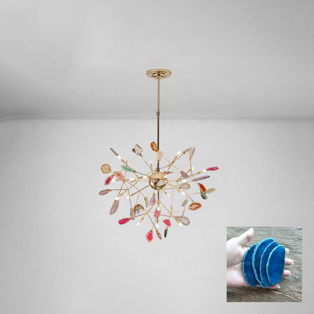 Agate Chandelier Colorful Branching - Neutralighting