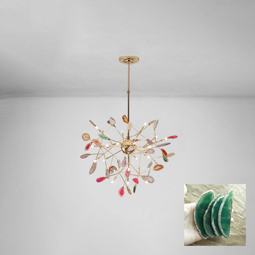 Agate Chandelier Colorful Branching - Neutralighting