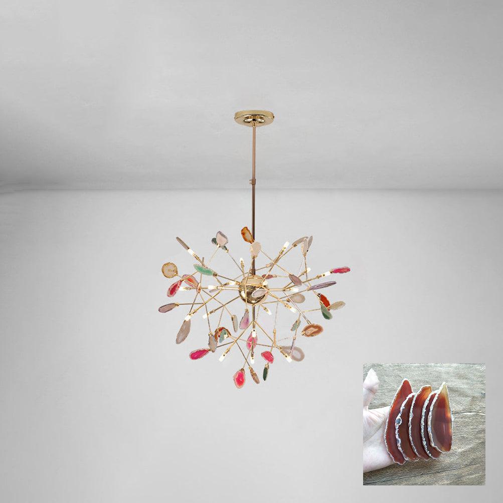 Agate Chandelier Colorful Branching - Neutralighting