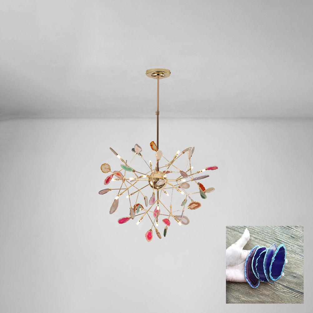 Agate Chandelier Colorful Branching - Neutralighting
