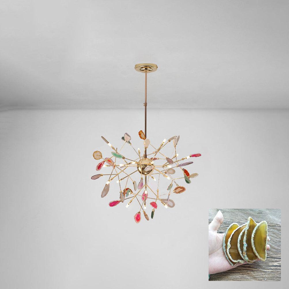 Agate Chandelier Colorful Branching - Neutralighting