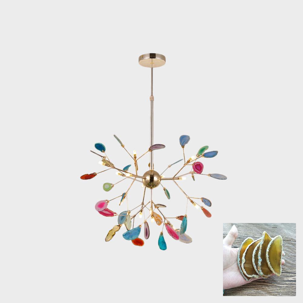 Agate Chandelier Colorful Branching - Neutralighting