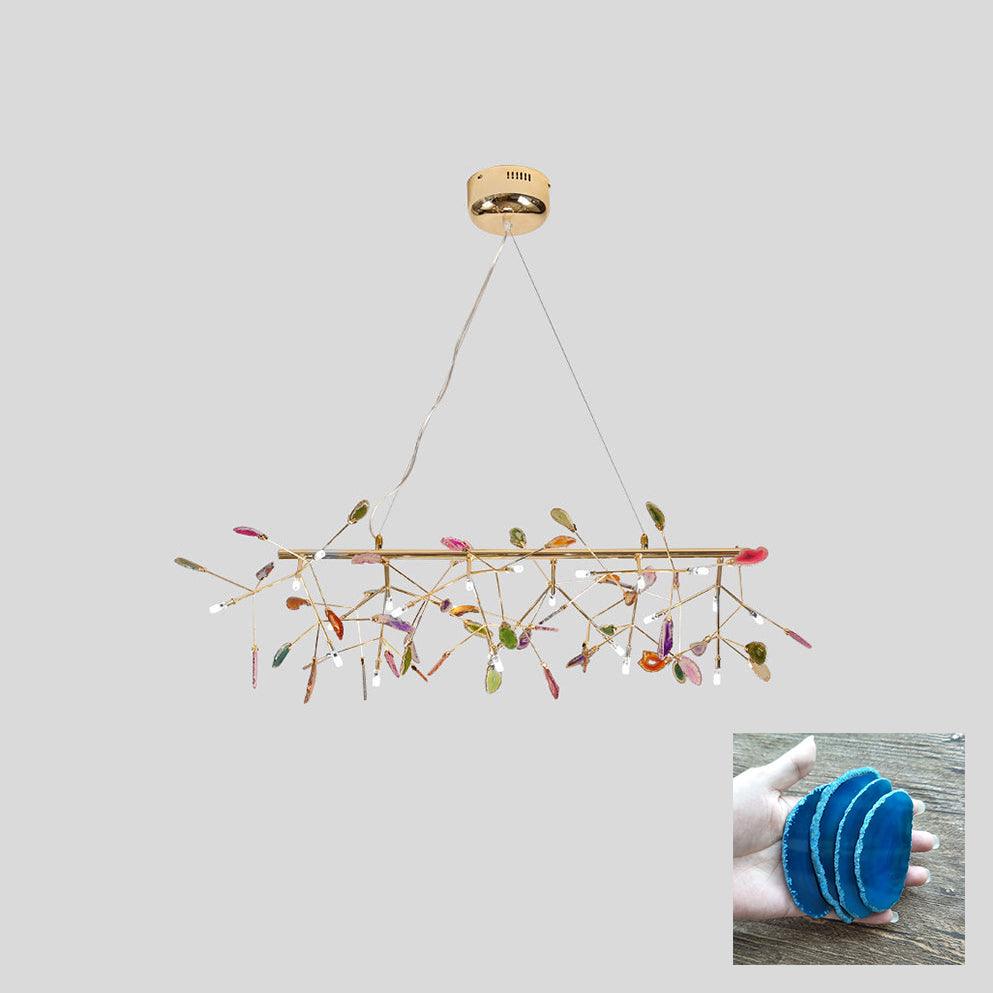 Agate Chandelier Colorful Branching - Neutralighting