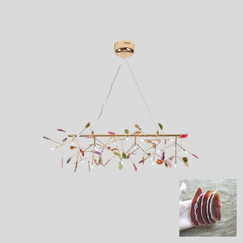 Agate Chandelier Colorful Branching - Neutralighting