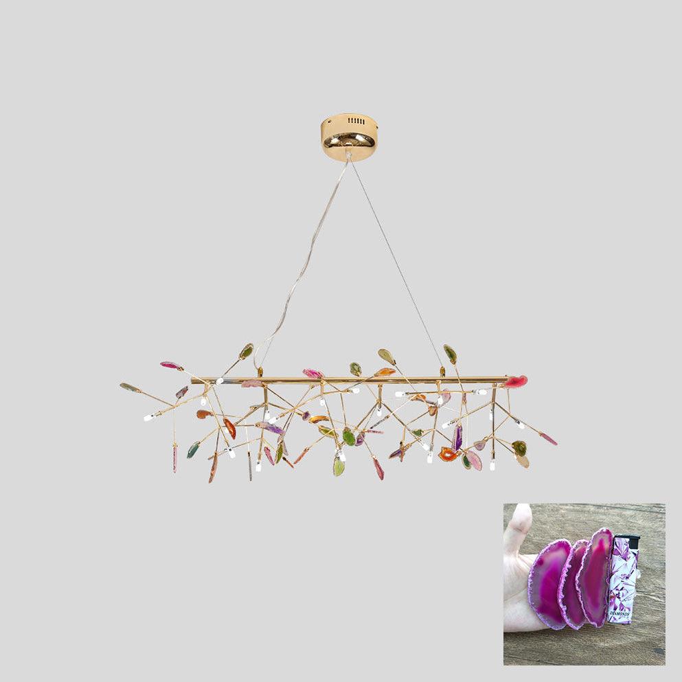 Agate Chandelier Colorful Branching - Neutralighting