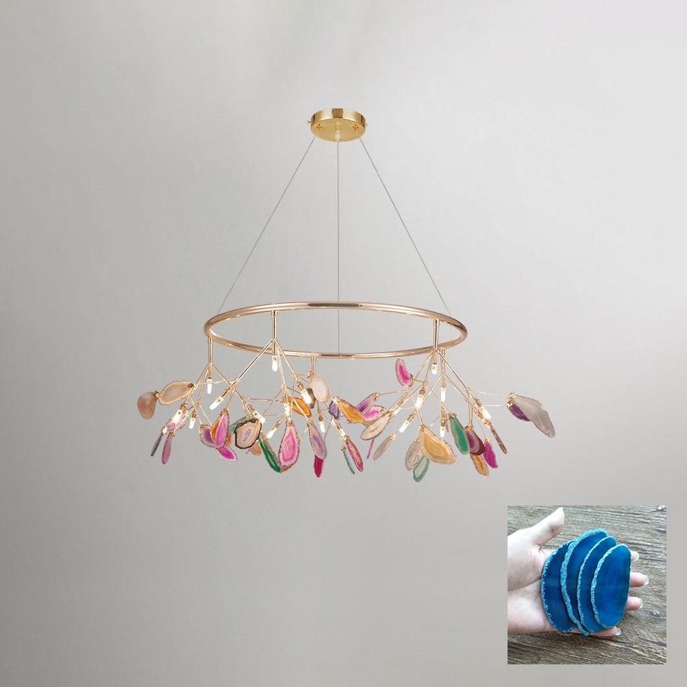 Agate Chandelier Colorful Branching - Neutralighting