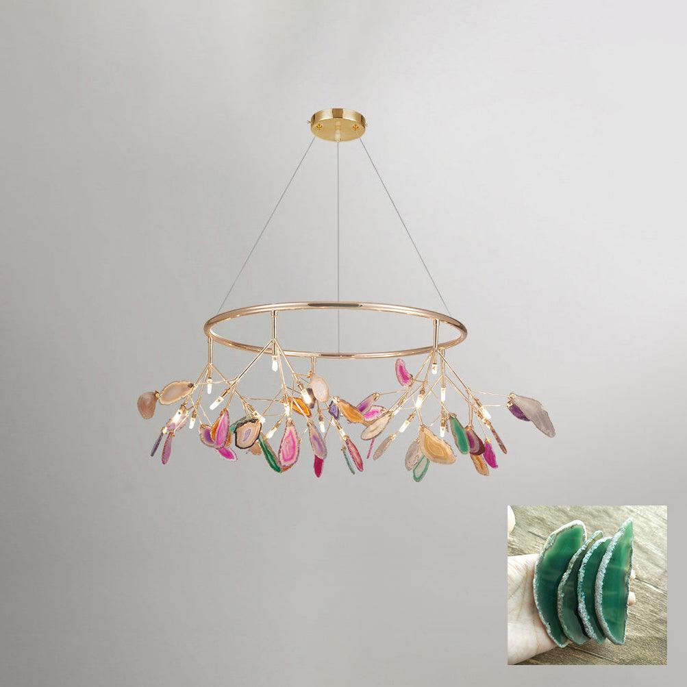 Agate Chandelier Colorful Branching - Neutralighting