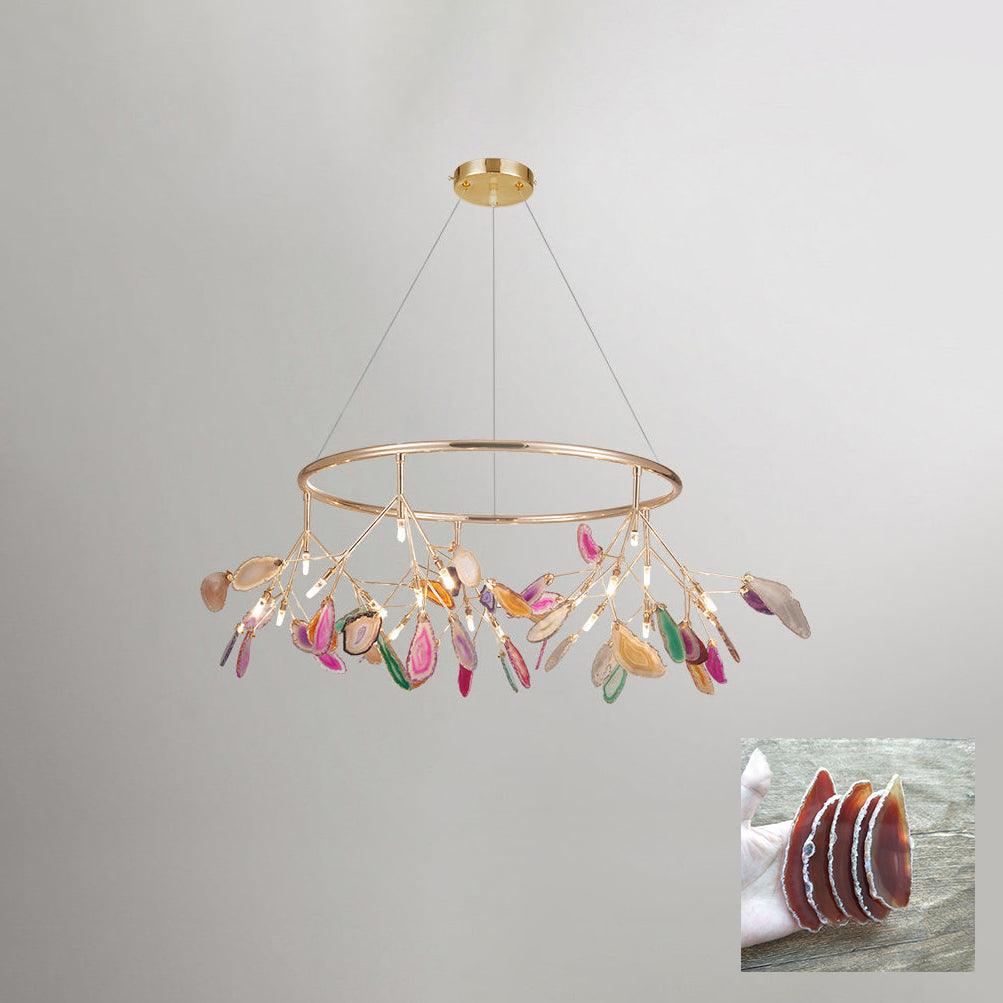 Agate Chandelier Colorful Branching - Neutralighting