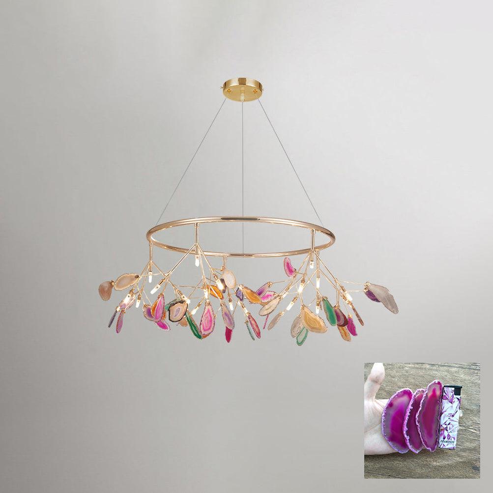Agate Chandelier Colorful Branching - Neutralighting