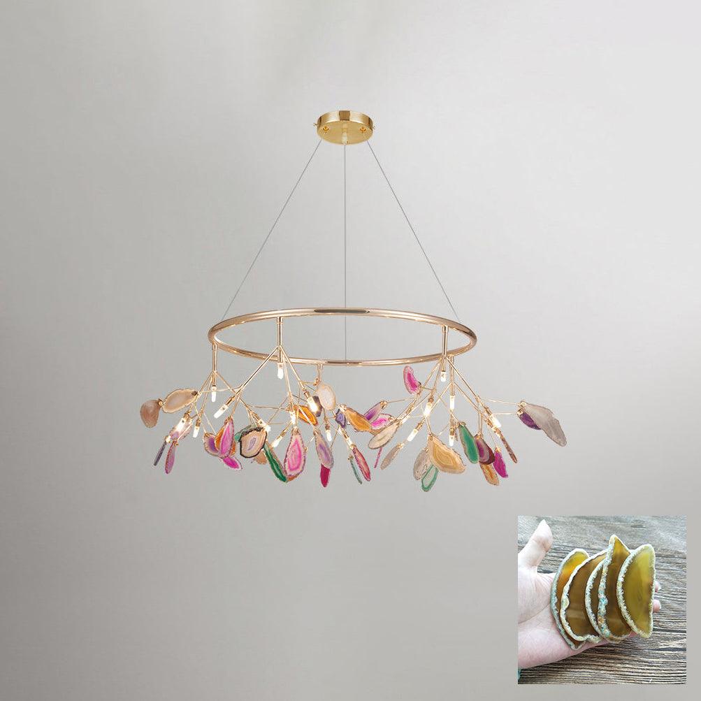 Agate Chandelier Colorful Branching - Neutralighting