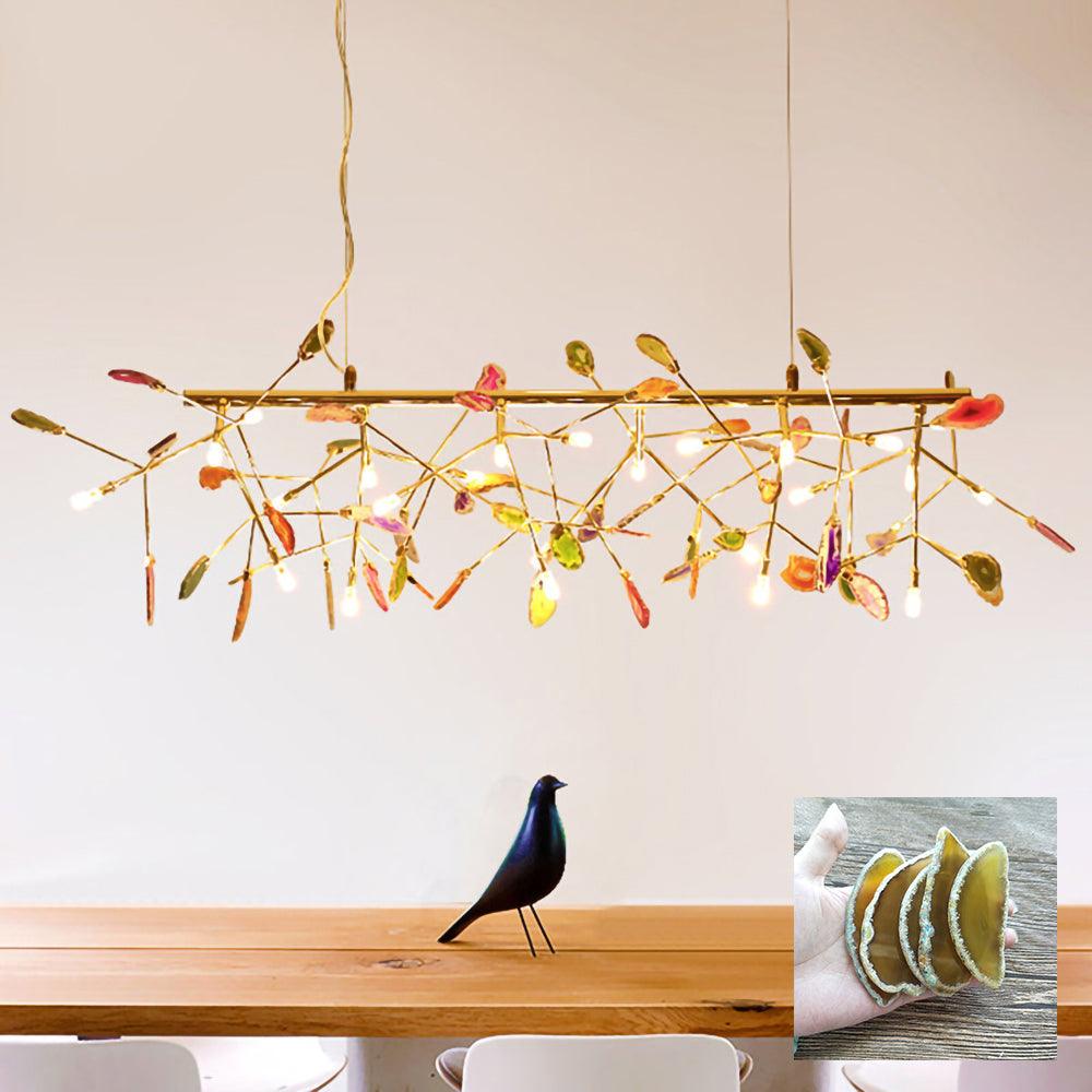 Agate Chandelier Colorful Branching - Neutralighting