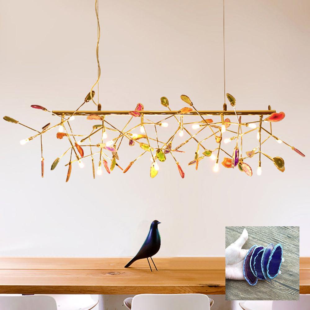Agate Chandelier Colorful Branching - Neutralighting