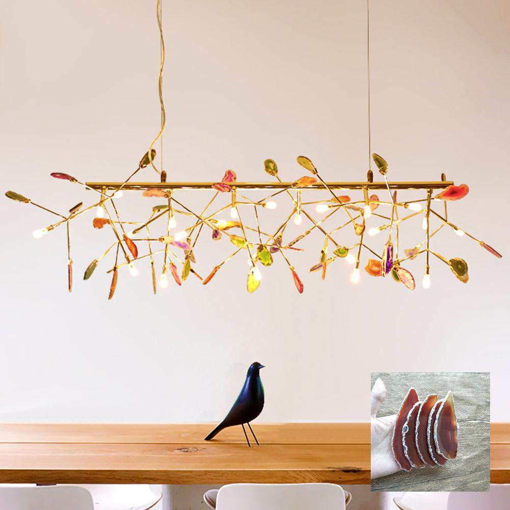 Agate Chandelier Colorful Branching - Neutralighting