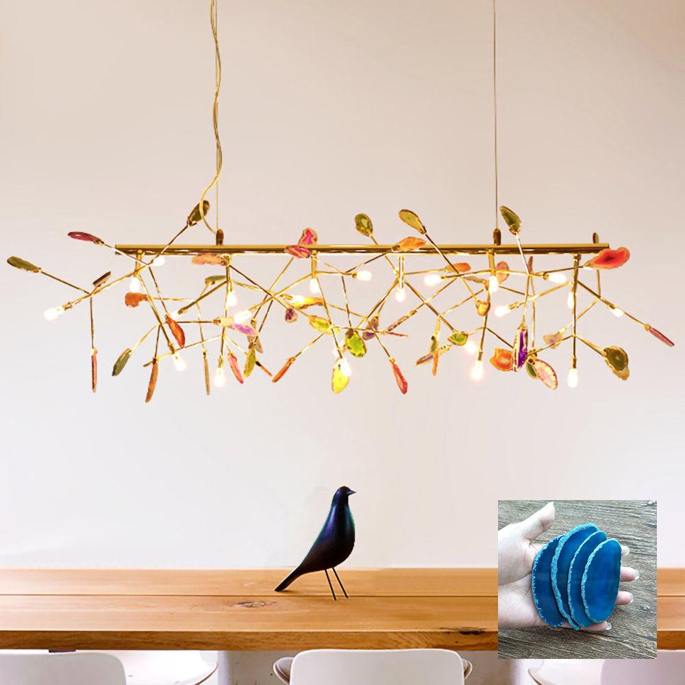 Agate Chandelier Colorful Branching - Neutralighting