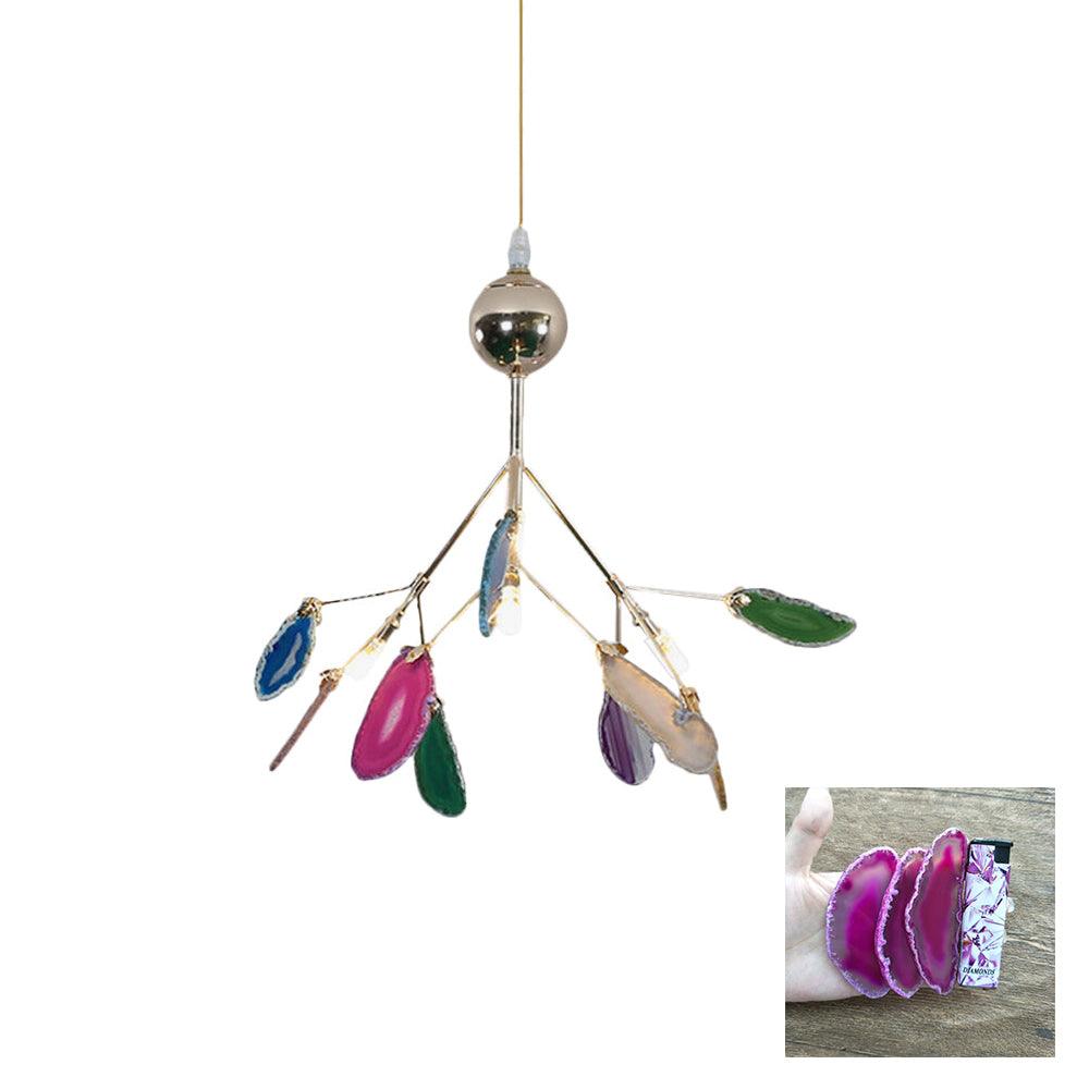 Agate Chandelier Colorful Branching - Neutralighting