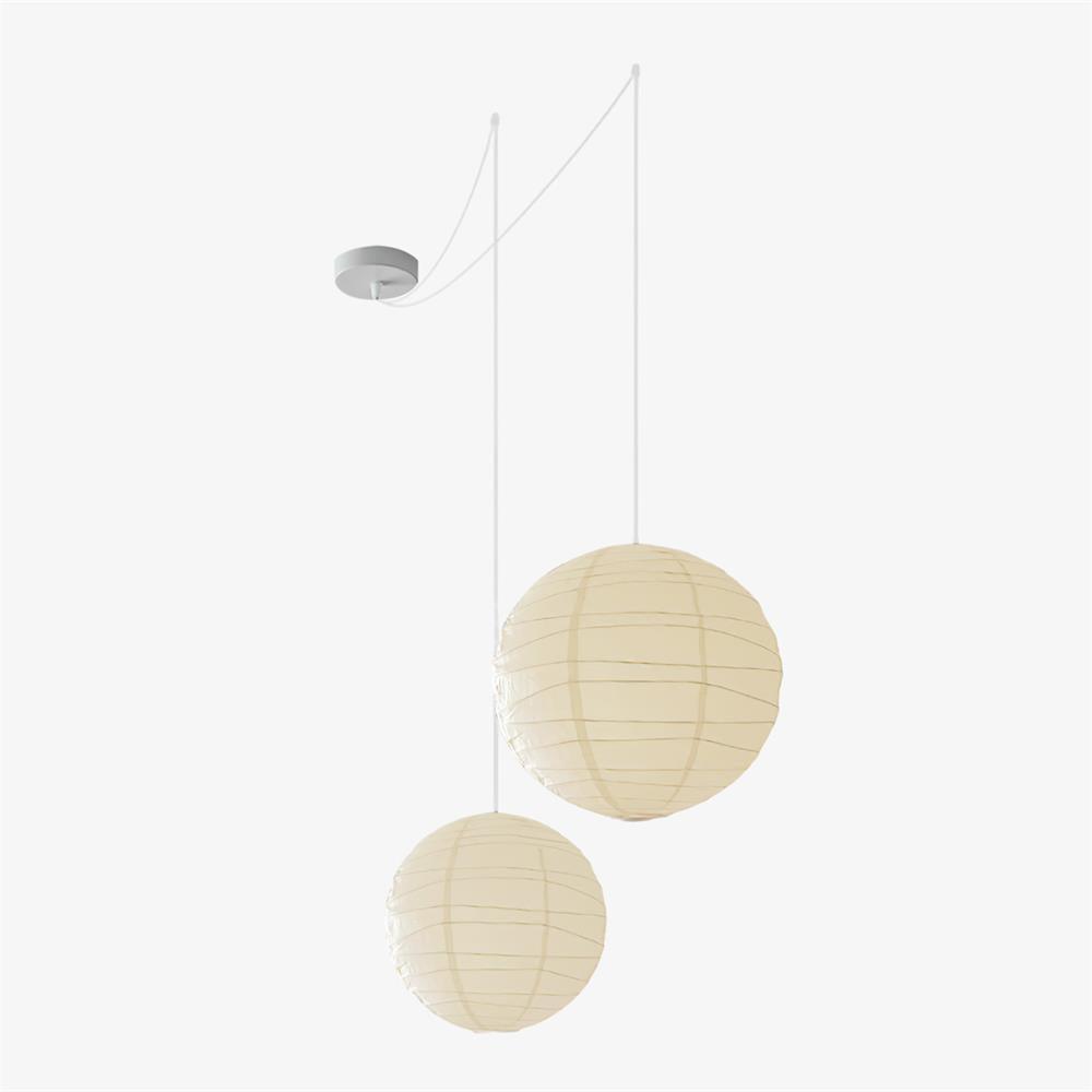 Luna Pendant Light Japanese Paper Globe - Neutralighting