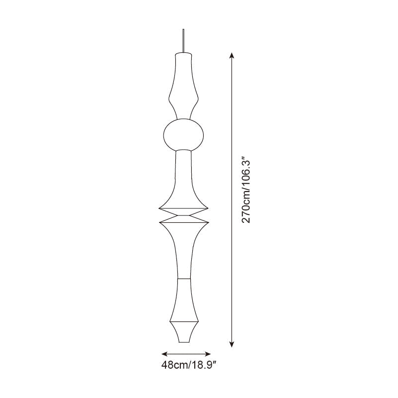 Zyora Sculptural Paper Pendant Lamp - Neutralighting