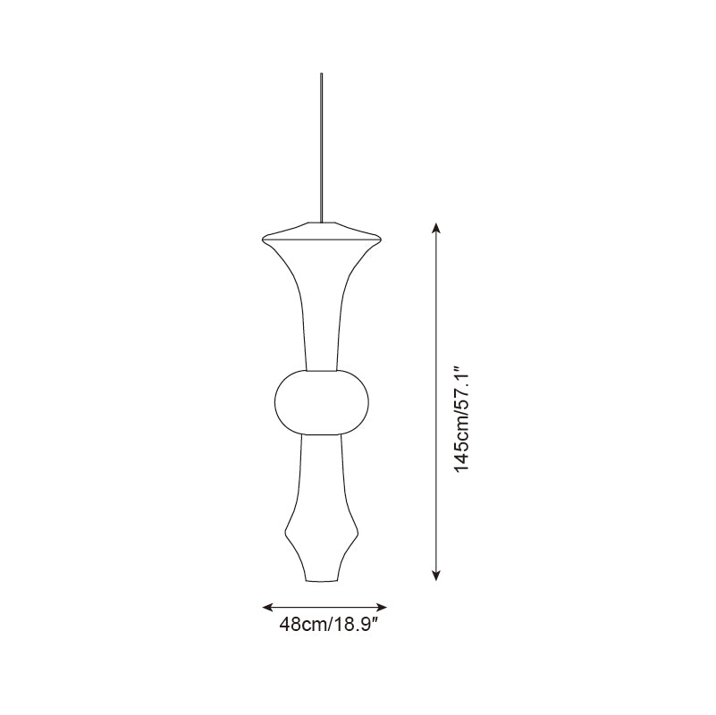 Zyora Sculptural Paper Pendant Lamp - Neutralighting