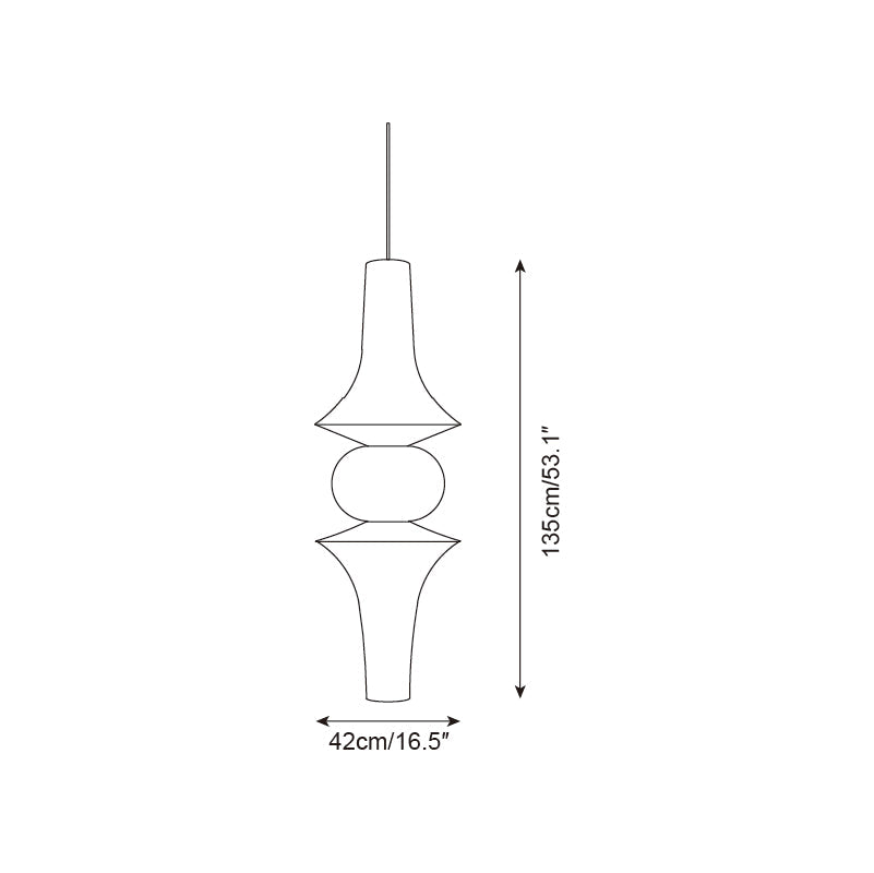 Zyora Sculptural Paper Pendant Lamp - Neutralighting