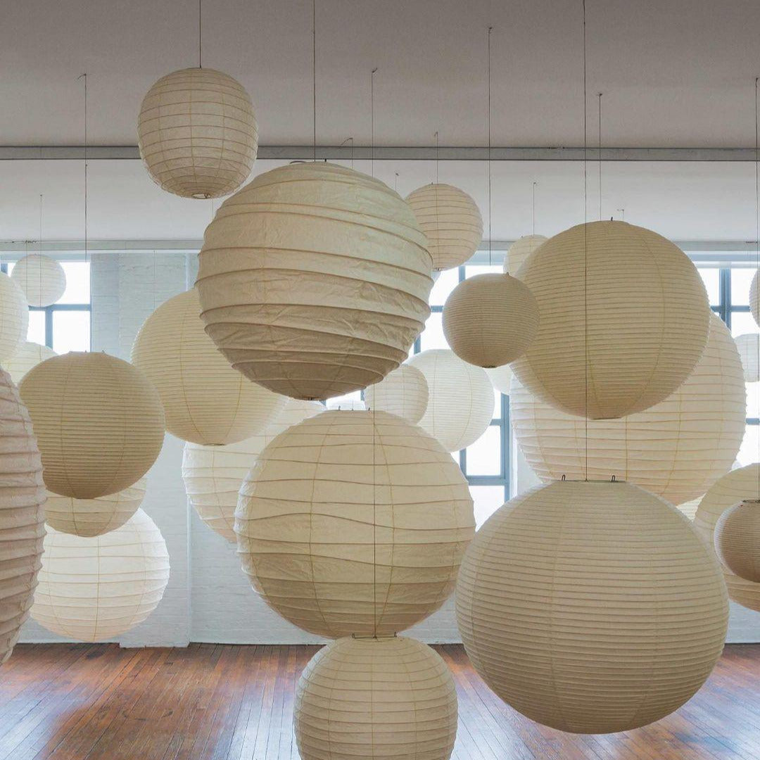 Luna Pendant Light Japanese Paper Globe - Neutralighting