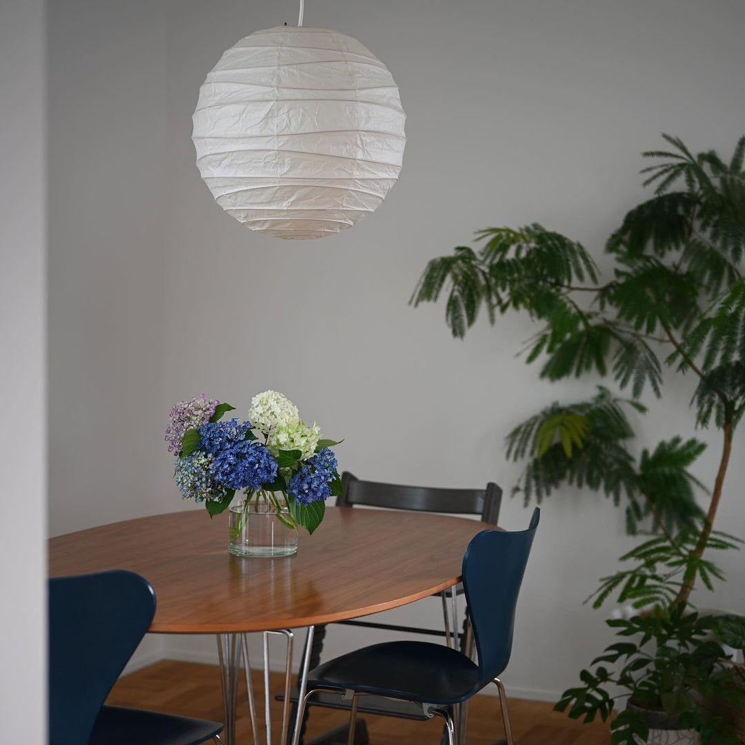 Luna Pendant Light Japanese Paper Globe - Neutralighting