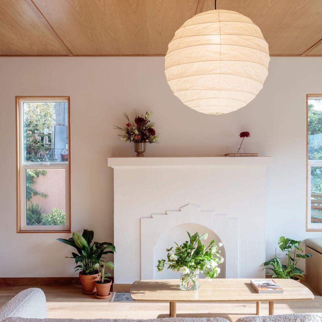 Luna Pendant Light Japanese Paper Globe - Neutralighting