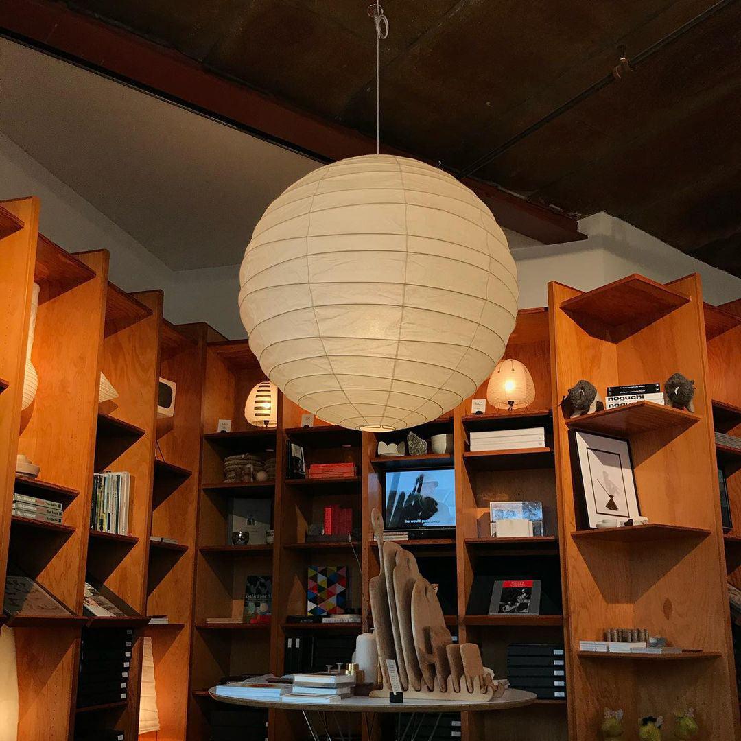 Luna Pendant Light Japanese Paper Globe